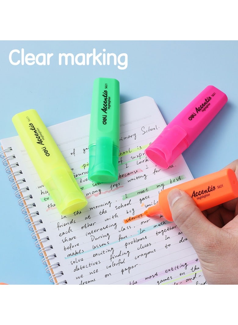 ديلي لم تمييز أزرق ES621 - طرف مشطوف (1-5 مم) | حبر فلورسنت ساطع | سريع الجفاف، مقاوم للبهتان، وغير سام - Image 4