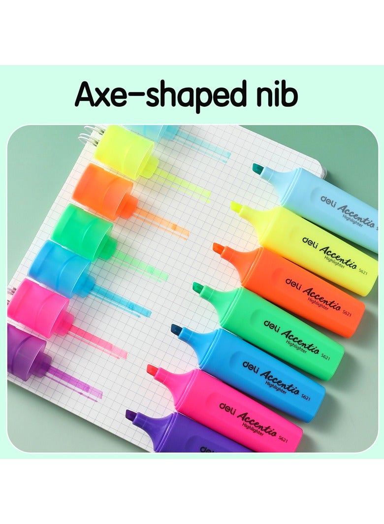 ديلي لم تمييز أزرق ES621 - طرف مشطوف (1-5 مم) | حبر فلورسنت ساطع | سريع الجفاف، مقاوم للبهتان، وغير سام - Image 3