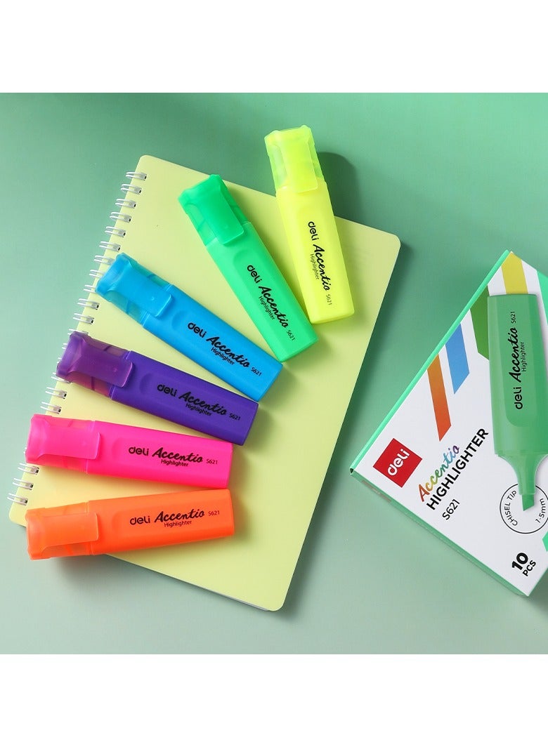 ديلي لم تمييز أزرق ES621 - طرف مشطوف (1-5 مم) | حبر فلورسنت ساطع | سريع الجفاف، مقاوم للبهتان، وغير سام - Image 5