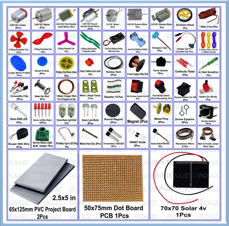 PGSA2Z® Electronics Projects Activity kit for Ideal Students School Engineering Projects Models Rc Toys Science Projects Kit for DIY, Etc. (KT0010) - Image 2