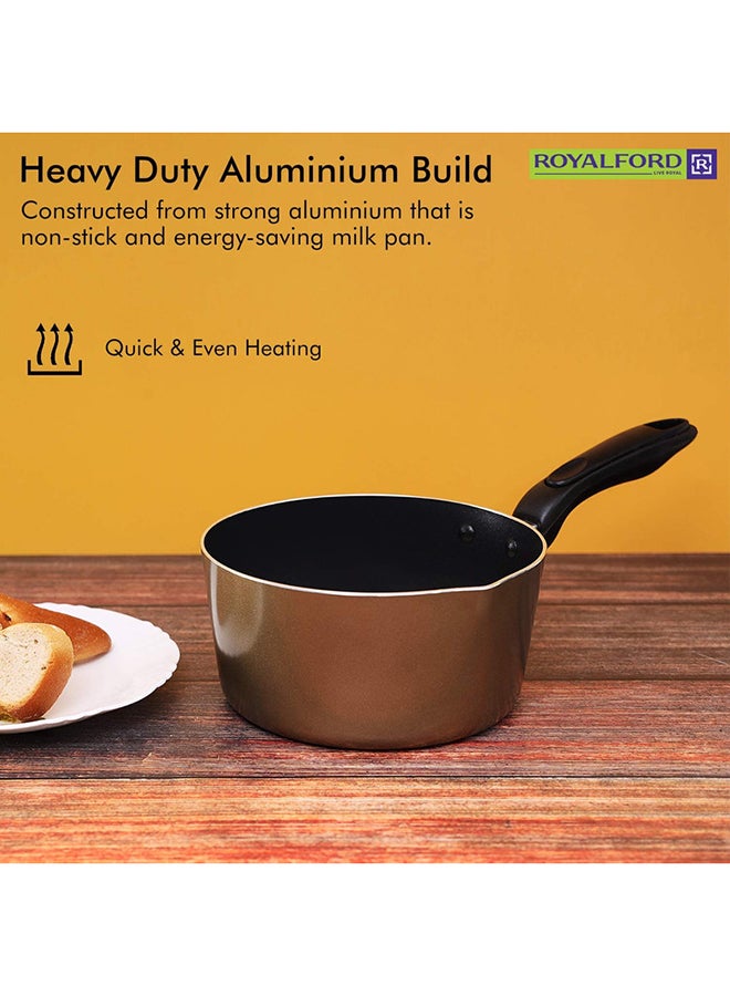 Royalford Non-Stick Milk Pan Golden Brown - Image 2