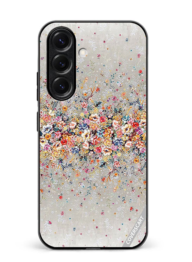 VR CREATIVE Protective Case Cover For Samsung Galaxy S25 Digital Floral Garland Design Multicolour