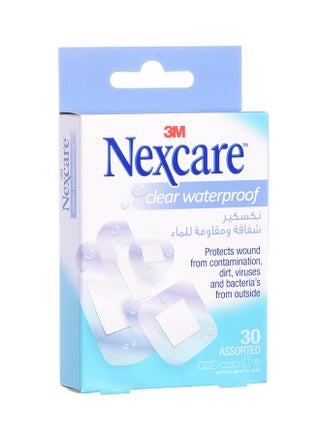 30-Piece Waterproof Clear Bandage