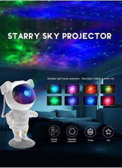 Oasisgalore Astronaut Light Projector Galaxy Projector for Bedroom Star Projector with Moon Lamp Night Light for Kids Room Decor Party and Gift  - Image 4