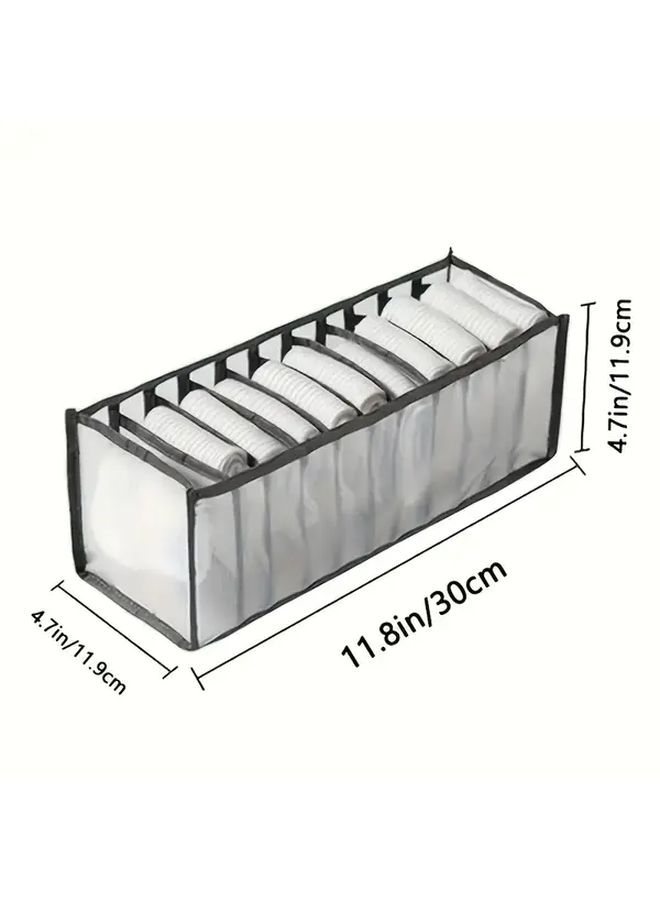 رمادي 11 شبكة منظم درج ثقيل مع واجهات أمامية وأرجل متينة - Image 3