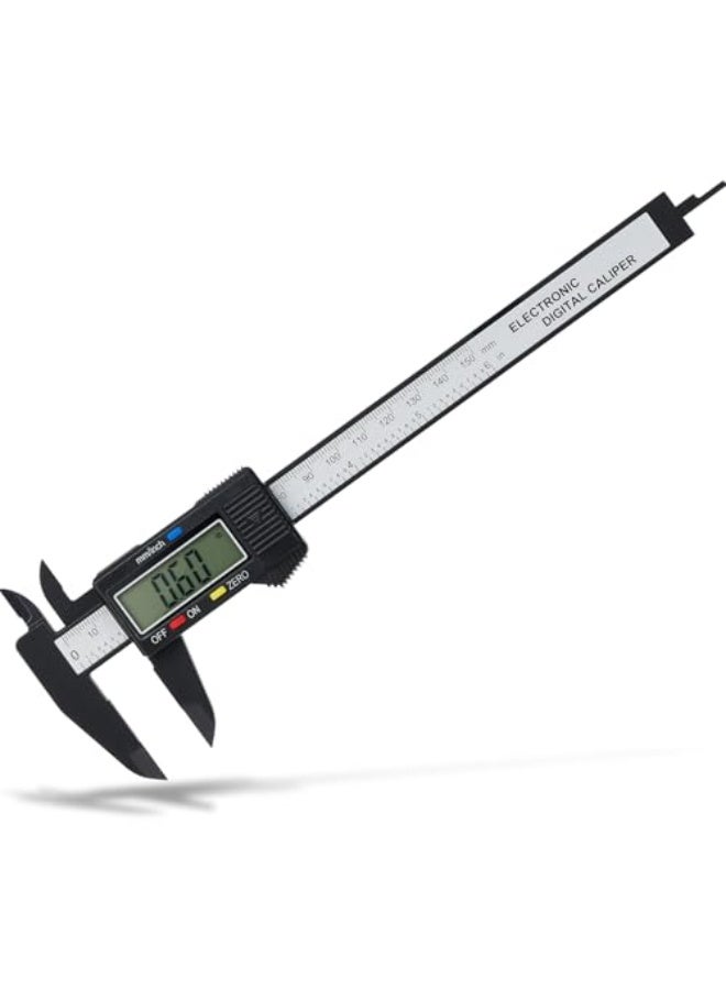 Digital Caliper, 0-6" Calipers Measuring Tool - Electronic Micrometer Caliper with Large LCD Screen, Auto-Off Feature, Inch and Millimeter Conversion - Image 1
