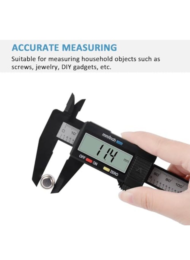 Digital Caliper, 0-6" Calipers Measuring Tool - Electronic Micrometer Caliper with Large LCD Screen, Auto-Off Feature, Inch and Millimeter Conversion - Image 4