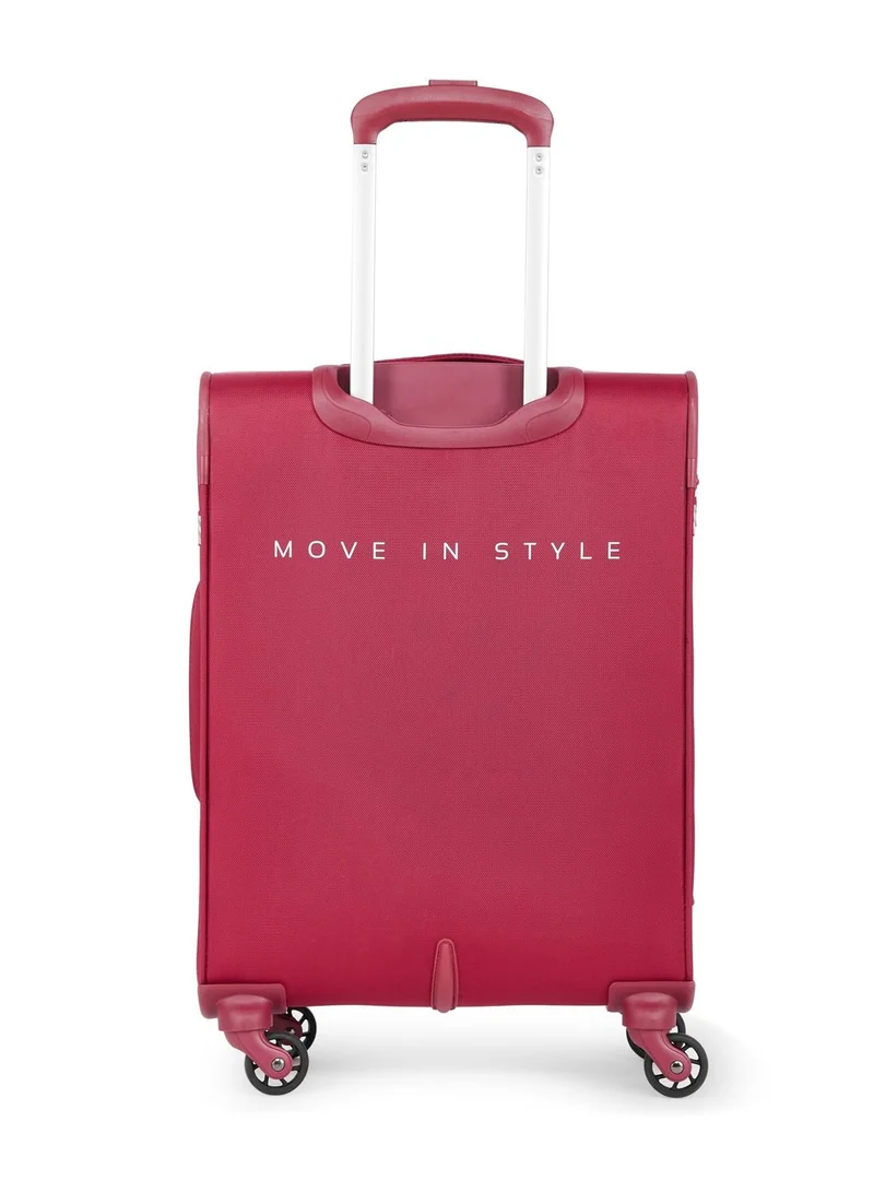 سكاي باجز 4 WHEELS SKYBAGS SNAZZY CARMINE RED SOFTSIDE LARGE TROLLEY BAG - SK STSNAH81CRD