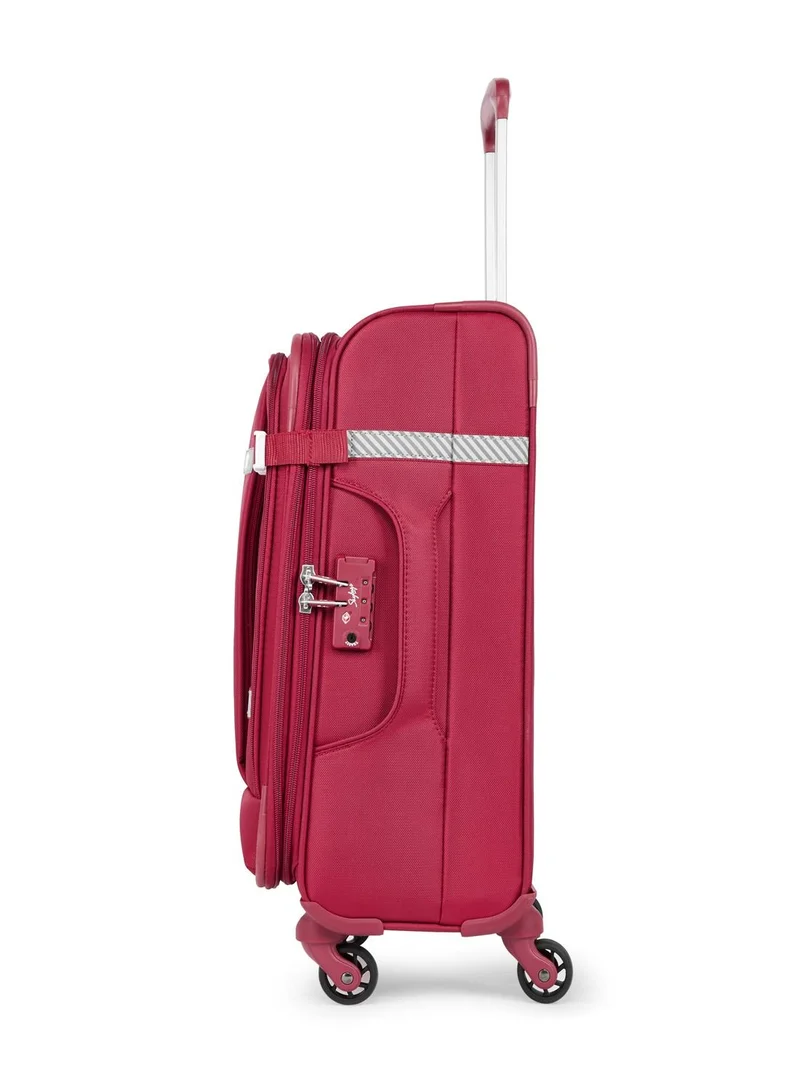 سكاي باجز 4 WHEELS SKYBAGS SNAZZY CARMINE RED SOFTSIDE LARGE TROLLEY BAG - SK STSNAH81CRD