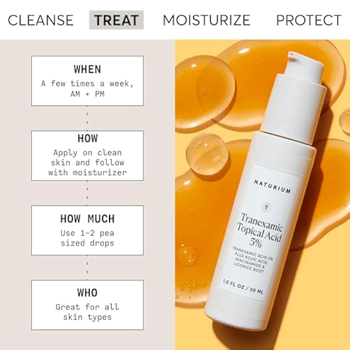 Naturium Tranexamic Topical Acid 5%, Face & Skin Care, with Kojic Acid, Niacinamide & Licorice Root, 1 oz - Image 3