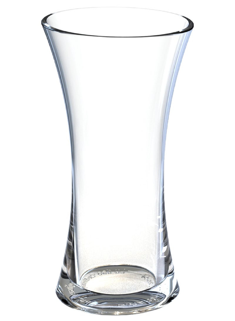 MAMATOONS Glass Vase Wide Mouth 25cm Tall Flowers Vase Decorative Centrepiece For Home Office Living Room Bedroom Clear Glass Decoration Piece Vases For Flowers Ins Modern Boho Style Vases - Image 1