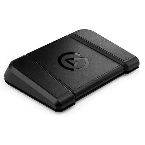 Elgato Stream Deck Pedal HandsFree Studio Controller 3 macro footswitches trigger actions in apps and software like OBS Twitch YouTube and more works with Mac and PC Color Black