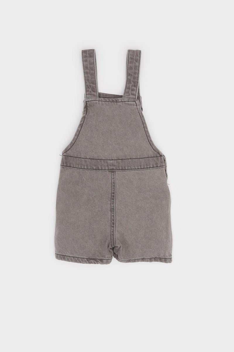 DeFacto Grey BabyBoy Regular Fit Denim Jumpsuit Casual - Image 3