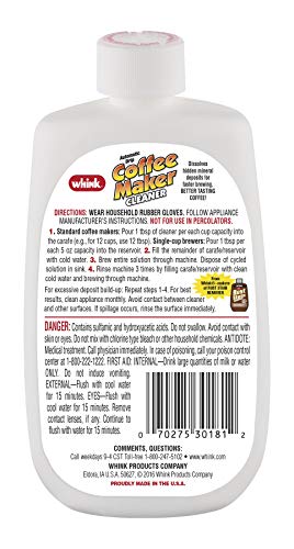 Whink 30281 Coffee Maker Cleaner, 10 oz - Image 2