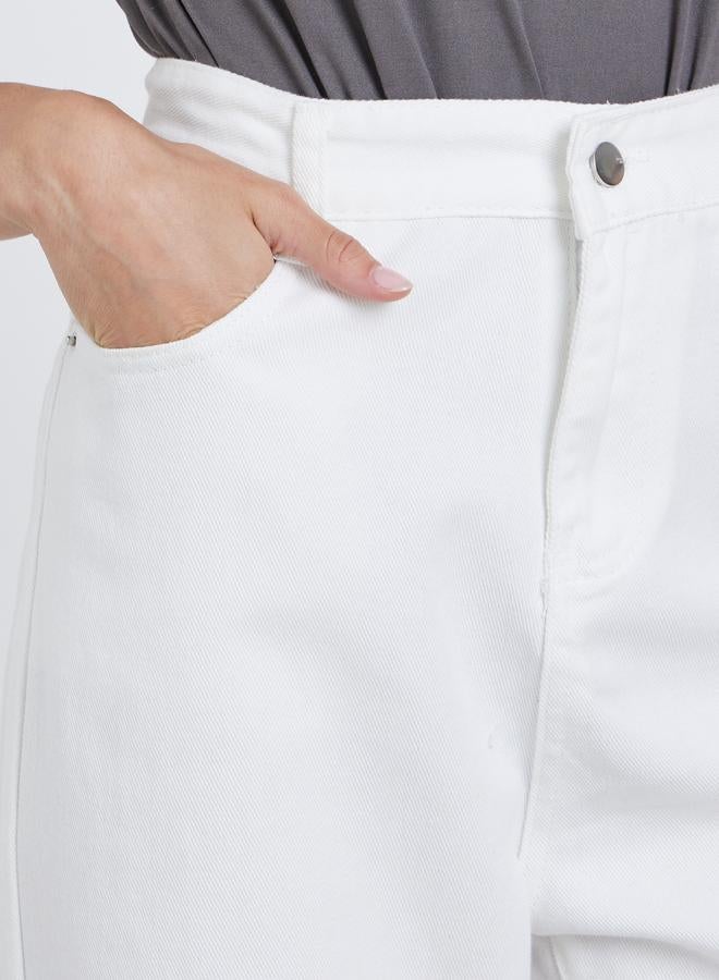 Styli High Rise Wide Leg Jeans - Image 3