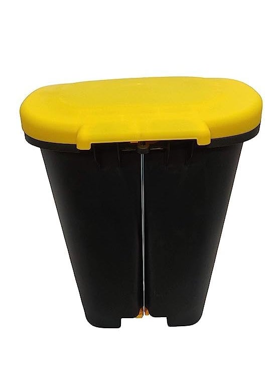 Cello Cello Plastic Pedal StepOn Garbage Dustbin 50 Ltr Yellow Yellow Combo  - Image 5