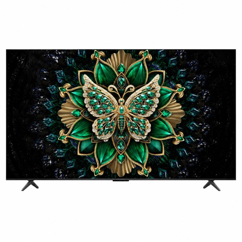 تلفزيون جوجل الذكي 85 بوصة C61K Premium QD-MiniLED 4K موديل 2026 - لوحة HVA، معالج AiPQ Pro، ONKYO 2.1 Hi-Fi، 144 هرتز Pro Gaming، أسود - Image 1