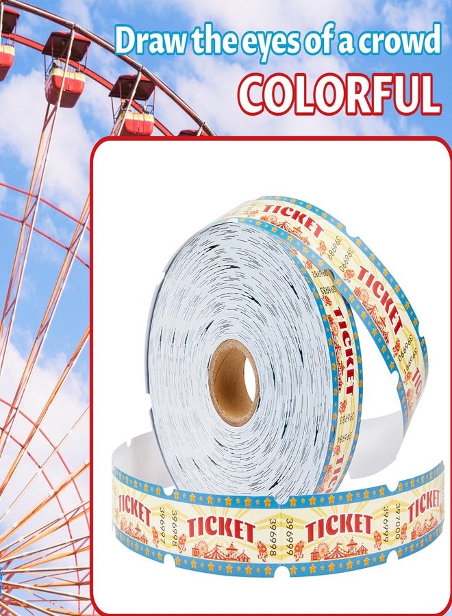 Amviner Carnival Tickets Single Roll Raffle Tickets for Events, Classroom or School Carnivals, Family Games, Door Prizes (1000 Pcs) - Image 5