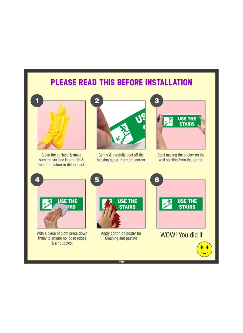 Mr. SAFE Mr Safe Remember to Flush the Toilet Wash your Hands Poster in PVC Sticker A5 6 inch X 8 inch  - Image 3