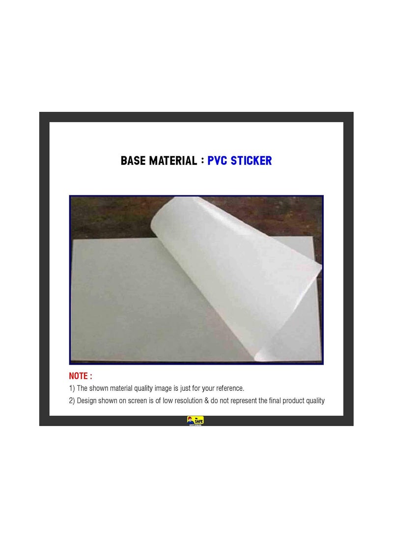 Mr. SAFE Mr Safe Remember to Flush the Toilet Wash your Hands Poster in PVC Sticker A5 6 inch X 8 inch  - Image 2