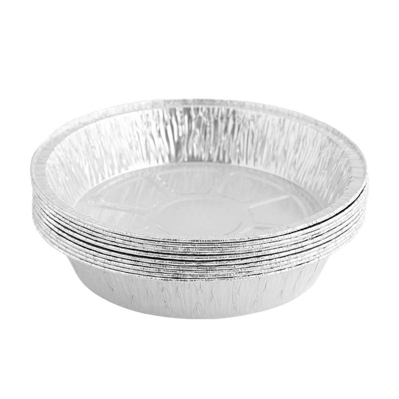 45 Pcs Silvery Air Fryer Disposable Aluminum Foil Baking Trays Non Stick Liners - Image 1