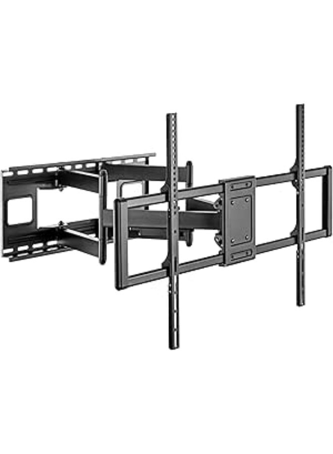 Heavy-Duty Wall Mount TV Bracket for 60-120 Inch Flat/Curved LCD LED Screens, Full Motion Arm, Max VESA 900x600mm, Black – Model 91-LPA77696 - Image 1