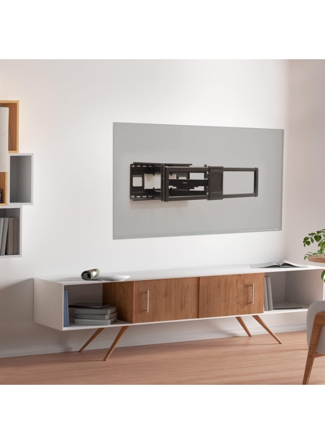 Heavy-Duty Wall Mount TV Bracket for 60-120 Inch Flat/Curved LCD LED Screens, Full Motion Arm, Max VESA 900x600mm, Black – Model 91-LPA77696 - Image 4