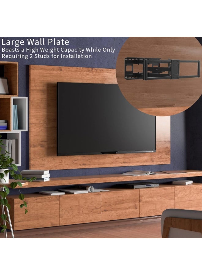 Heavy-Duty Wall Mount TV Bracket for 60-120 Inch Flat/Curved LCD LED Screens, Full Motion Arm, Max VESA 900x600mm, Black – Model 91-LPA77696 - Image 3