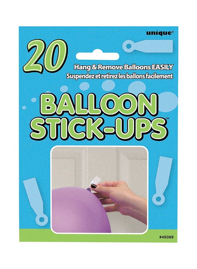 Unique 20-Piece Balloon Stick-Ups - Image 1