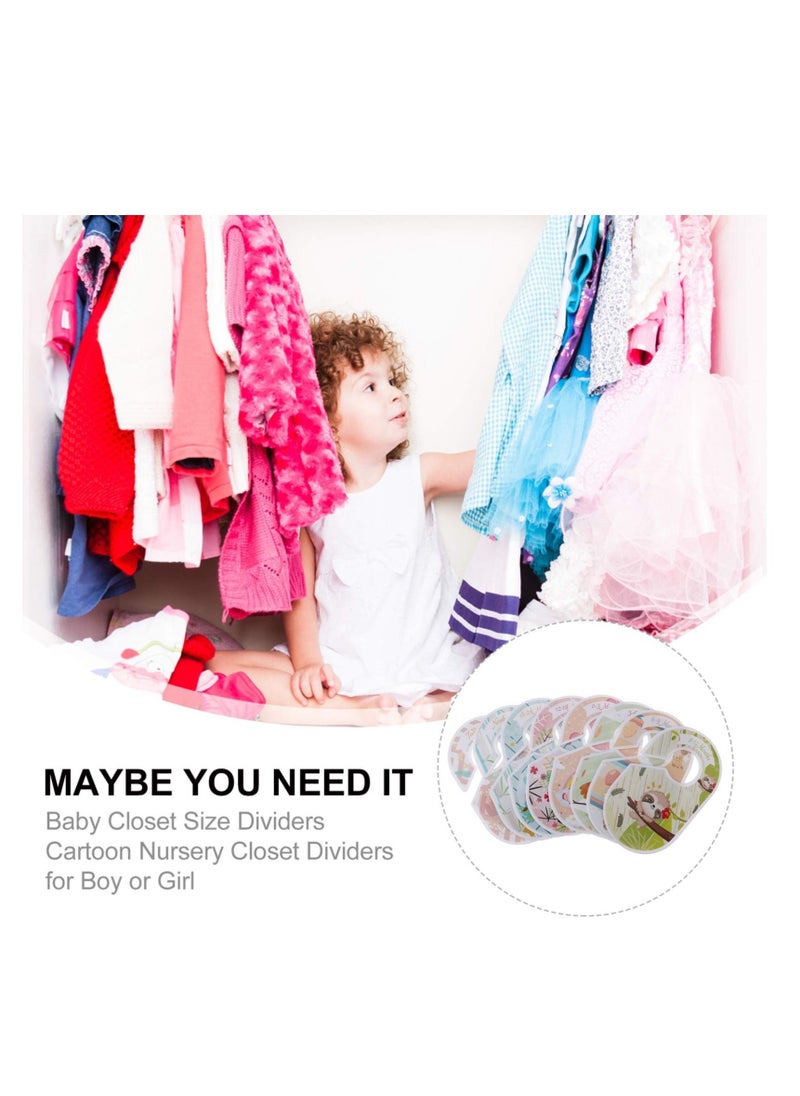 SYOSI - Baby Closet Size Dividers, 8 PACK Baby Cloth Organizers Baby Clothes, Hanger Organizers Nursery Decor, for Baby Clothes for Boy Girl Newborn Toddler Wardrobe Decor - Image 1