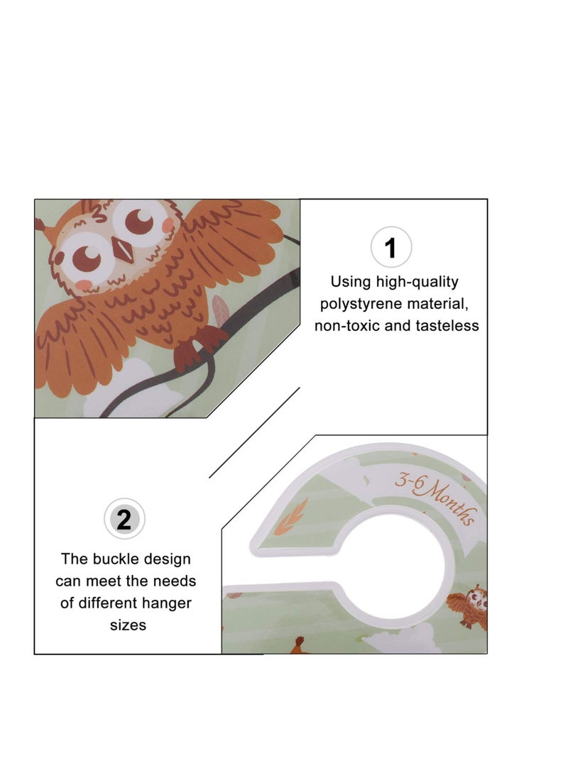 SYOSI - Baby Closet Size Dividers, 8 PACK Baby Cloth Organizers Baby Clothes, Hanger Organizers Nursery Decor, for Baby Clothes for Boy Girl Newborn Toddler Wardrobe Decor - Image 1