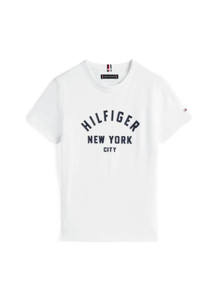 TOMMY HILFIGER Kids Graphic Print Crew Neck T-Shirt