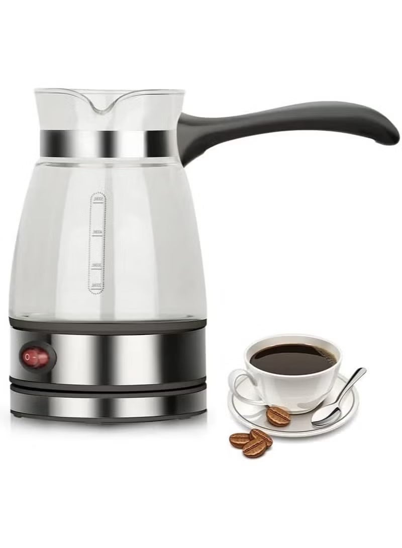 Denx Harbour Delights - Denx Turkish Coffee Pot with Handle Stainless Steel Electric Coffee Maker Hot Water Kettle - DX3418 - Image 1