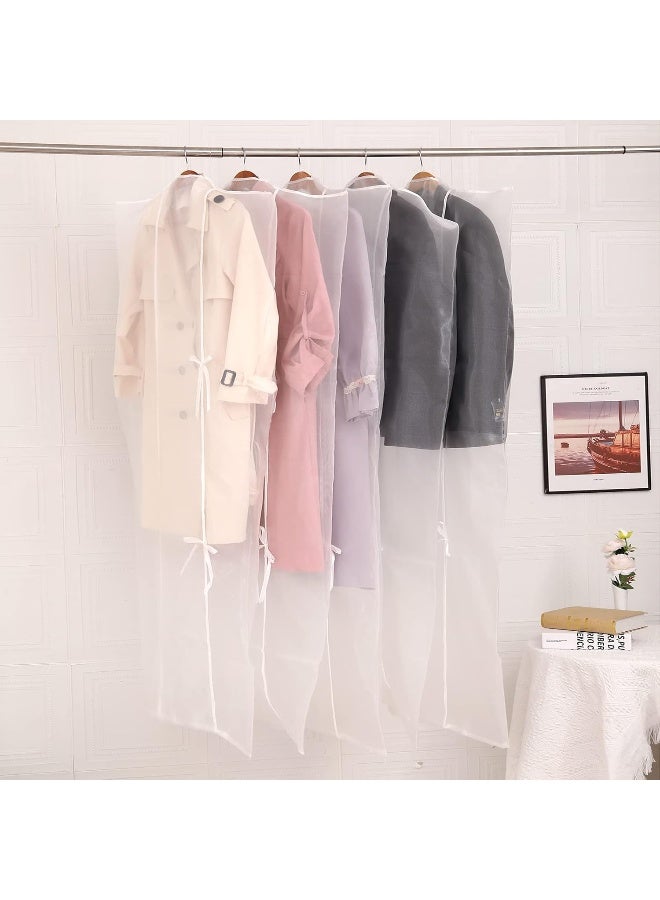 Red Dot Gift Red Dot Gift Pack of 10 Premium Organza Hanging Garment Bag 66''x 24'' / 165 * 60cm Tie with ribbon Dress Bags for Closet and Cloth Storage  - Image 1