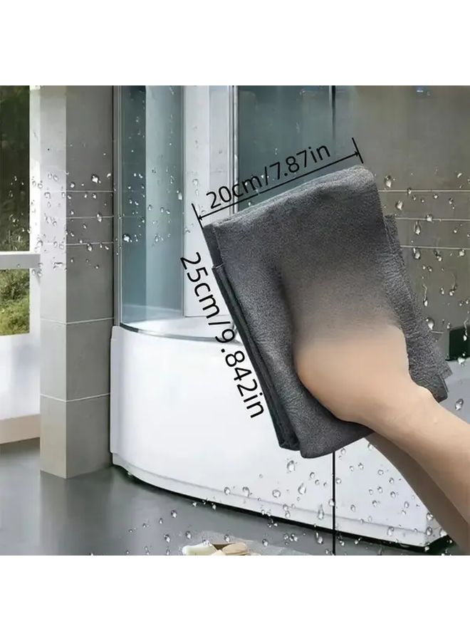 Gray Magic Cloth 3pcs Streak Free Glass Cleaning Polishing Mirrors Glassware Polyester - Image 4