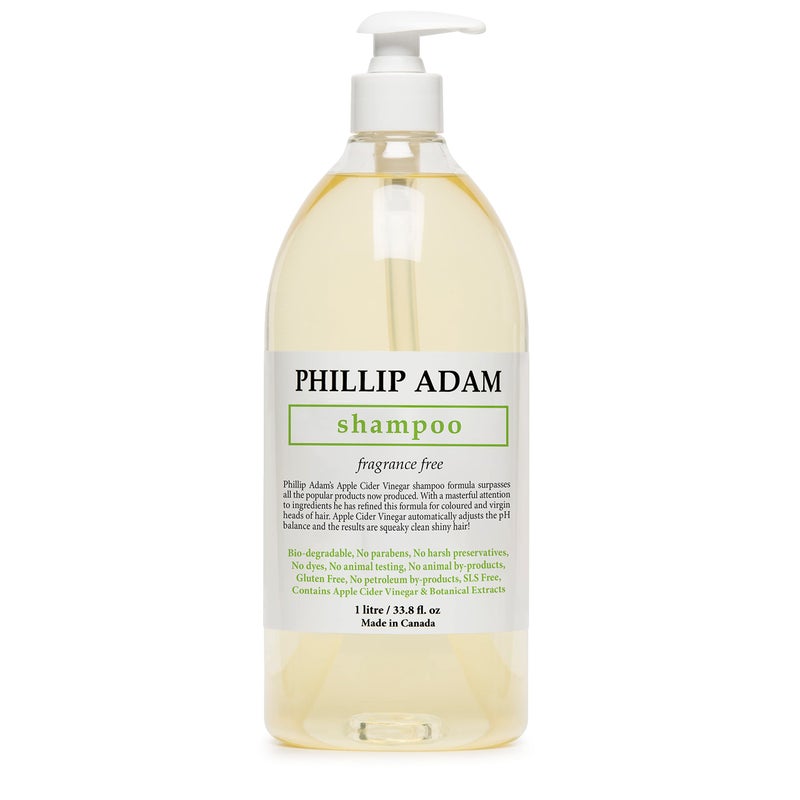 Phillip Adam Fragrance Free Shampoo - Sulfate Free and Paraben Free - For All Types of Hair - Balance pH of Hair and Scalp - 33.8 Ounce - Image 1