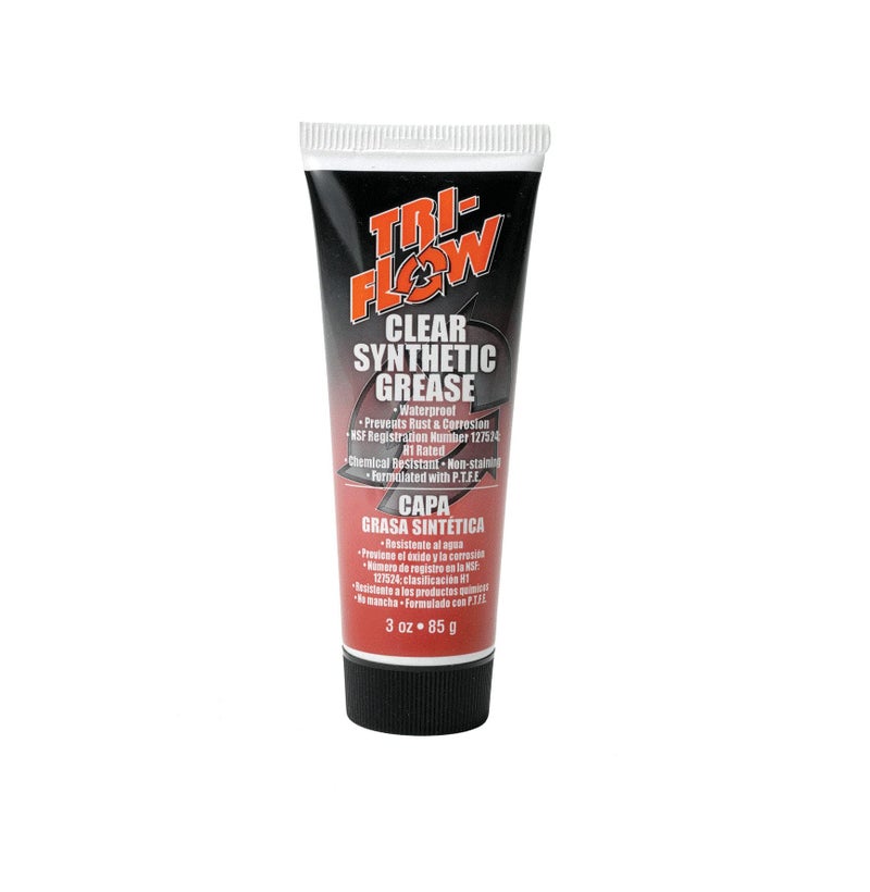 Tri-Flow TF23004 Clear Synthetic Grease - 3 oz. Tube , Red - Image 1