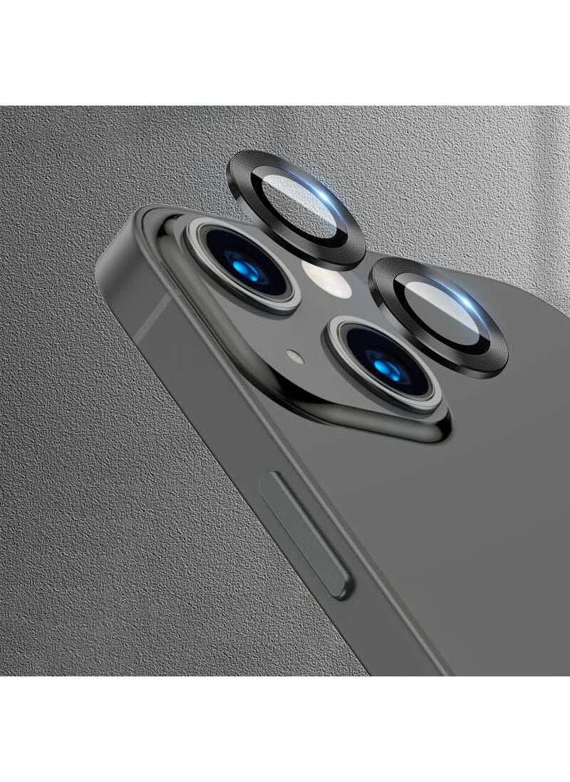 Rona Store iPhone 13 Compatible Zore Cl-07 Camera Lens Protector-Black 