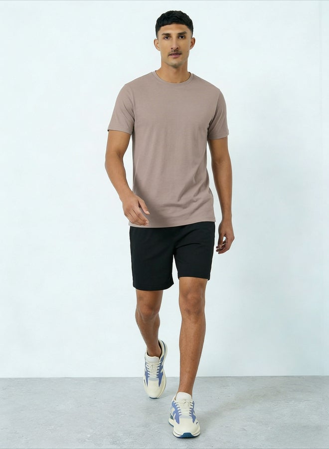 Take Two men's graphic print round neck short sleeve T-shirt with shorts set - Image 3