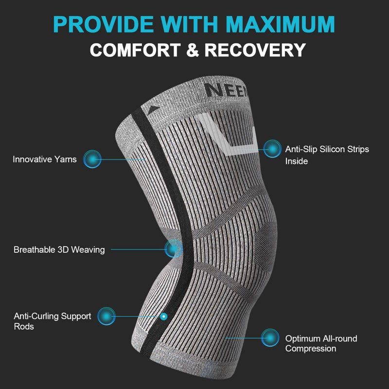 NEENCA Knee Sleeve â€“ Knee Braces for Knee Pain, Joint Pain Relief, Swelling, Inflammation Relief, and Circulation, Knee Support for Women and Men - Image 3