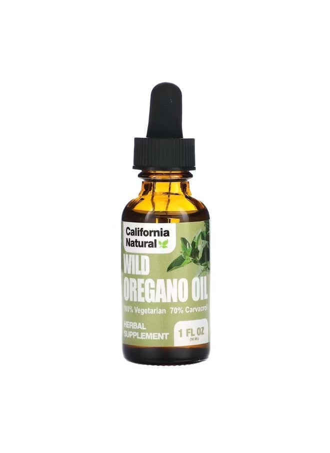 California Natural Wild Oregano Oil 1 fl oz  30 ml  - Image 1