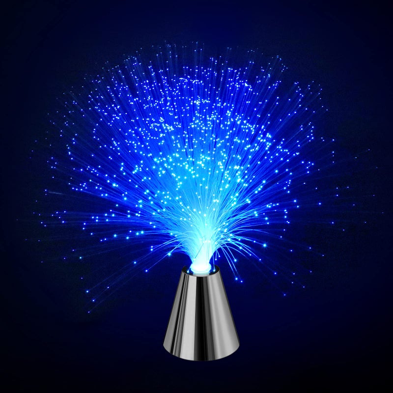 Sensory Fiber Optic Lamp  LED Color Changing with Cone Base  Fiber Optic Lights with Battery Powered  Calming Mood Night Light