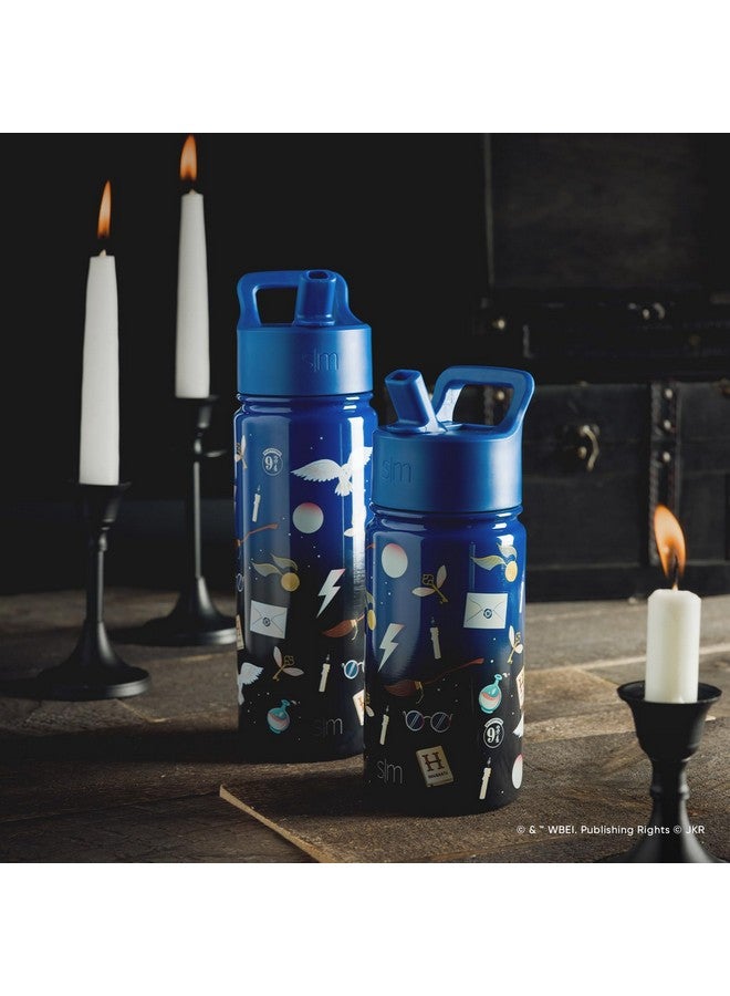 Simple Modern Kids Summit Water Bottle with Straw Lid | Harry Potter 18oz Stainless Steel Cup Insulated Tumbler for Girls, Boys, School | Magical Mashup - Image 1