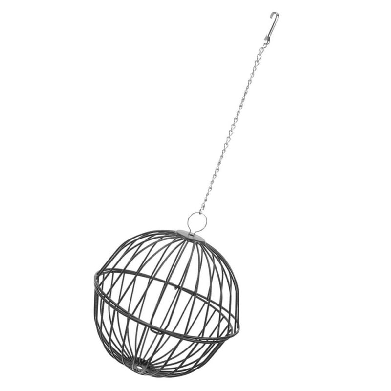 Small Pet Hay Ball Feeder Hanging Dry Food Dispenser For Hamster And Rabbit Cage Black - Image 2
