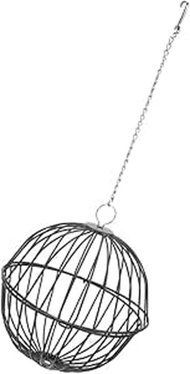 Small Pet Hay Ball Feeder Hanging Dry Food Dispenser For Hamster And Rabbit Cage Black - Image 1