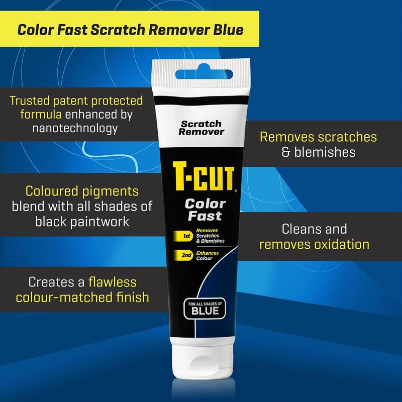T-Cut Colour Fast Blue Car Wax Polish Scratch Remover Colour Enhancer - 150g - Image 3