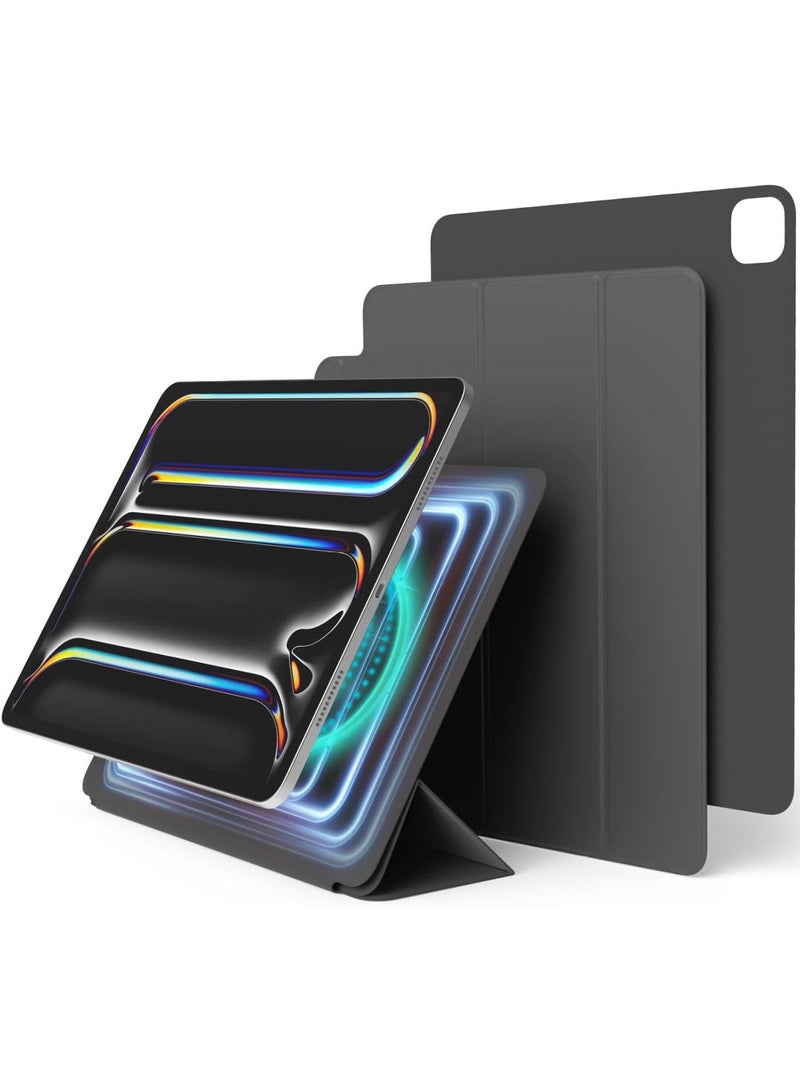 Elago حافظة مغناطيسية لجهاز iPad Pro 13 بوصة (2024) M4 - رمادي داكن مع وظيفة النوم التلقائي والاستيقاظ - Image 1