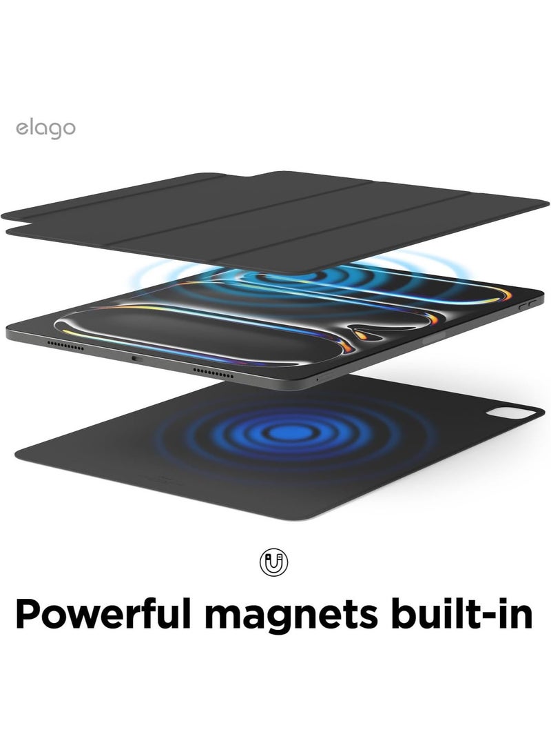 Elago حافظة مغناطيسية لجهاز iPad Pro 13 بوصة (2024) M4 - رمادي داكن مع وظيفة النوم التلقائي والاستيقاظ - Image 3