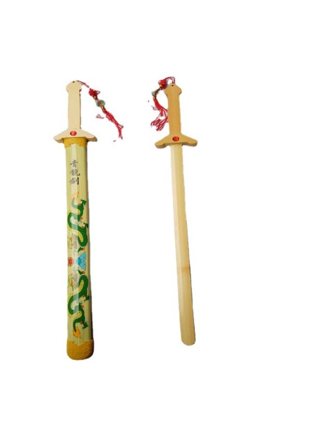 Bamboo Dragon Sword Stall Temple Fair Scenic Spot Hot Sale Dragon Sword Children's Toys-Color:Automatic Gold Hoop Bar With Lights Random  - Image 5