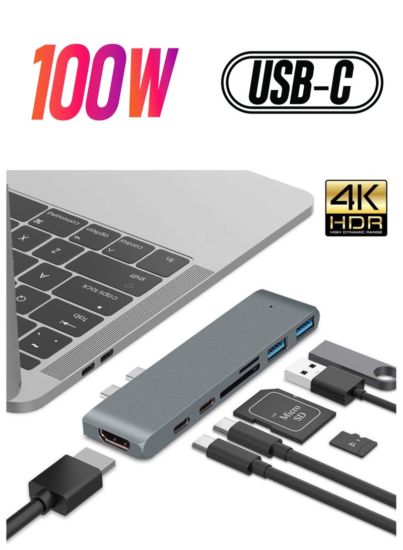 Alyashmac 7-in-1 MacBook Pro/Air Dedicated Docking Station Hub Adapter - Image 1